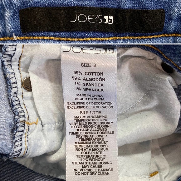 Joe's Kids 'The Markie' Destructed Denim Shorts - Picture 6 of 6
